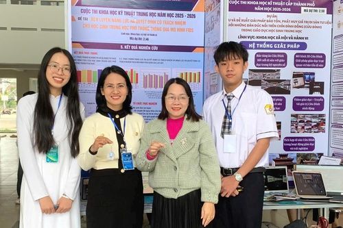3 đề tài của học sinh tham dự cuộc thi khoa học kỹ thuật cấp quốc gia