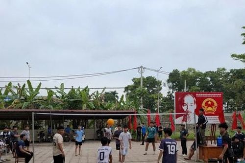 Xã Hòa Xá khai mạc giải bóng chuyền hơi mở rộng năm 2026
