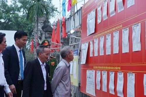 Xã Trần Phú công bố danh sách người trúng cử đại biểu HĐND xã khóa mới