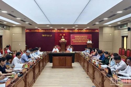 Thông qua dự thảo báo cáo giám sát của Bộ Chính trị, Ban Bí thư đối với Ban Thường vụ Tỉnh ủy Gia Lai
