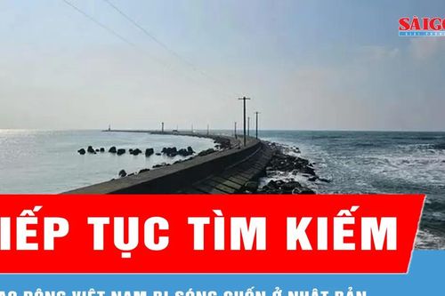 Đang tiếp tục tìm kiếm 3 lao động Việt Nam bị sóng cuốn ở Nhật Bản