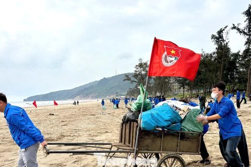 Tuổi trẻ Nghệ An phủ xanh bãi biển, làm sạch môi trường