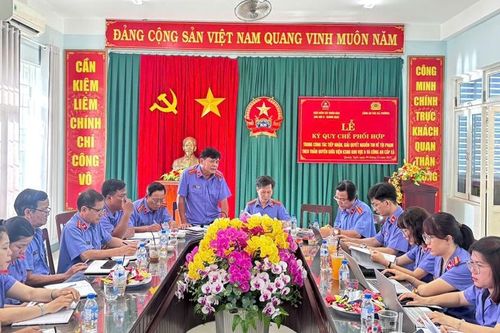 VKSND tỉnh Quảng Ngãi kiểm tra chuyên đề nghiệp vụ tại VKSND khu vực 6