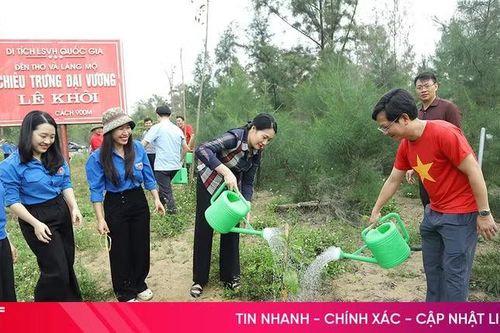 Phó Chủ tịch HĐND tỉnh tham gia trồng cây ở xã biển Hà Tĩnh