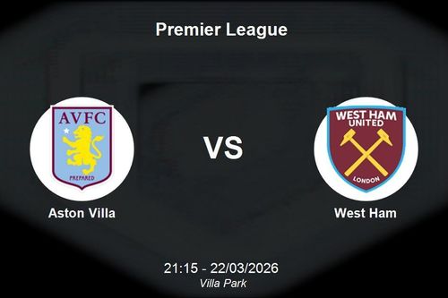 Nhận định Aston Villa vs West Ham - Premier League: Bảo vệ vị trí top 4