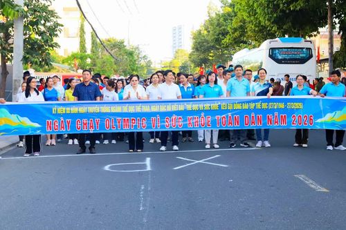 Phường Phan Rang tổ chức Ngày chạy Olympic vì sức khỏe toàn dân năm 2026