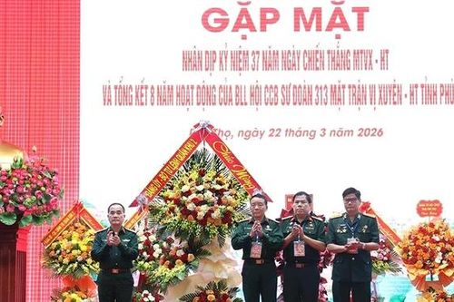 Gặp mặt Cựu chiến binh Sư đoàn 313 Mặt trận Vị Xuyên - Hà Tuyên tỉnh Phú Thọ
