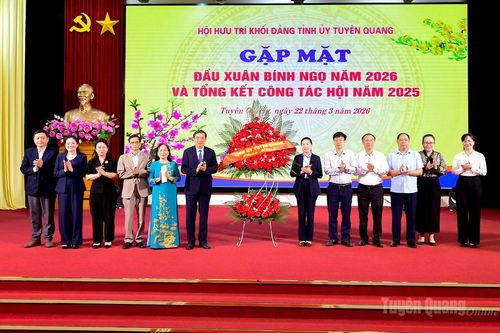 Hội Hưu trí khối Đảng Tỉnh ủy gặp mặt đầu Xuân