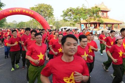 Công an các địa phương tham gia Ngày chạy Olympic vì sức khỏe toàn dân - Vì An ninh Tổ quốc
