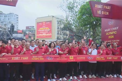 Hơn 17.000 người tham gia Ngày chạy Olympic 2026 vì sức khỏe toàn dân