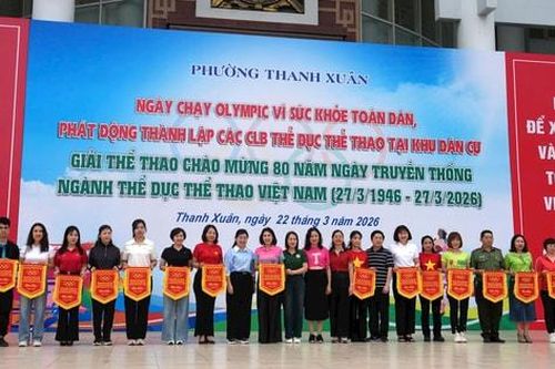 Phường Thanh Xuân lan tỏa tinh thần thể thao, rèn luyện sức khỏe toàn dân