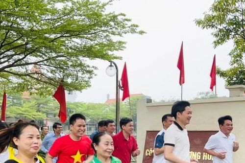 Xã Dương Hòa: Sôi nổi Ngày chạy Olympic vì sức khỏe toàn dân