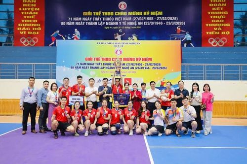 Giải thể thao ngành Y tế Nghệ An, lan tỏa tinh thần đoàn kết