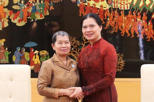 Đoàn đại biểu cấp cao Hội đồng Quốc gia Mặt trận Đoàn kết Phát triển Tổ quốc Campuchia kết thúc tốt đẹp chuyến thăm và làm việc tại Việt Nam