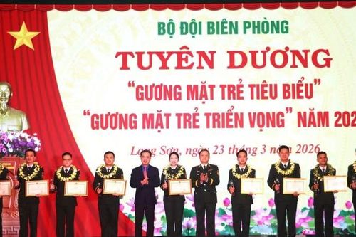 Tuyên dương 20 gương mặt trẻ tiêu biểu và triển vọng Bộ đội Biên phòng