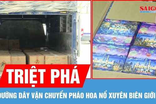 Triệt phá đường dây vận chuyển pháo hoa nổ xuyên biên giới