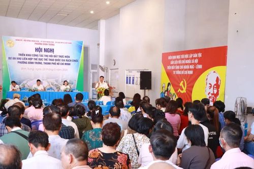 Phường Bình Trưng triển khai thu hồi đất dự án Khu Liên hợp thể dục thể thao quốc gia Rạch Chiếc