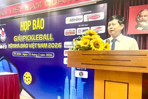 Hơn 300 người làm báo tranh tài tại Giải Pickleball do Hội Nhà báo Việt Nam tổ chức