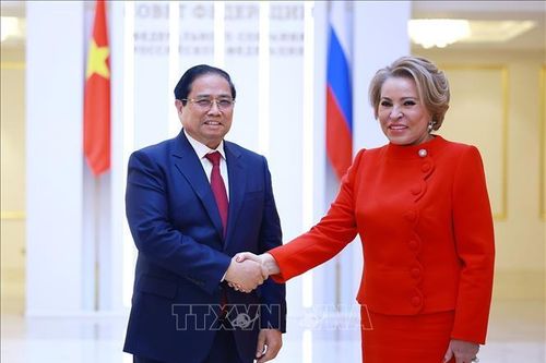 Thủ tướng Phạm Minh Chính hội kiến Chủ tịch Hội đồng Liên bang Nga