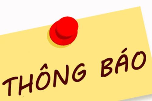 THÔNG BÁO