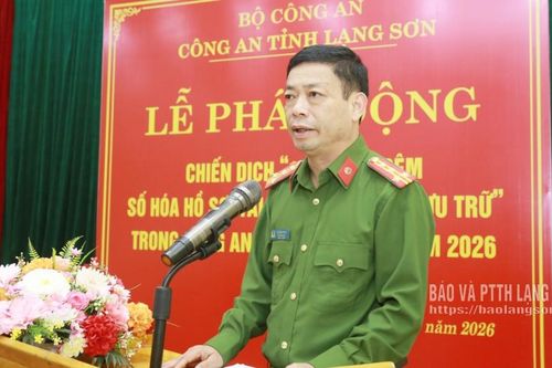 Công an tỉnh phát động chiến dịch '180 ngày đêm số hóa hồ sơ, tài liệu nghiệp vụ lưu trữ'
