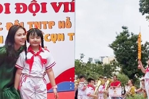 Con gái Vân Trang giành giải Nhất Chỉ huy Đội xuất sắc: Nối nghiệp mẹ từ thuở nhỏ