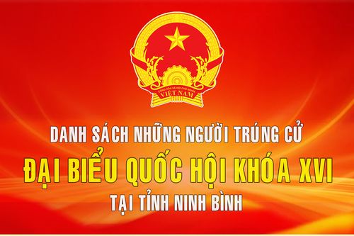 Danh sách những người trúng cử đại biểu Quốc hội khóa XVI tại tỉnh Ninh Bình