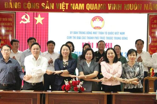 Mặt trận 6 thành phố trực thuộc Trung ương ký kết giao ước thi đua năm 2026