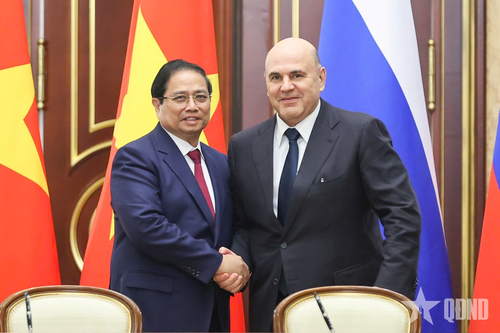 Thủ tướng Phạm Minh Chính hội đàm với Thủ tướng Liên bang Nga Mikhail Mishustin