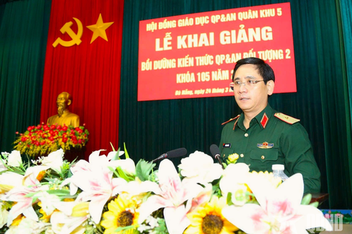 Quân khu 5: Bồi dưỡng kiến thức quốc phòng và an ninh đối tượng 2