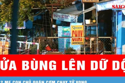 Cháy quán cơm chay, hai mẹ con tử vong