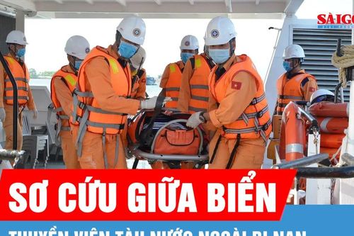 Cấp cứu thuyền viên tàu nước ngoài bị nạn trên biển cách TPHCM 280 hải lý