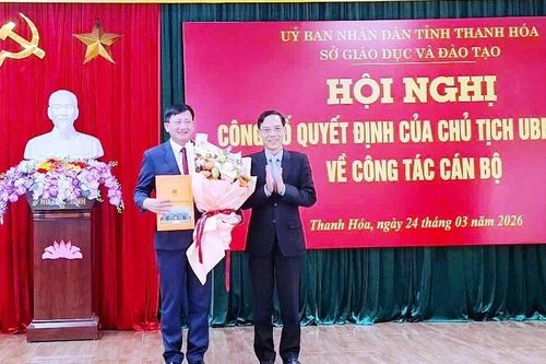 Bổ nhiệm ông Đỗ Văn Cường làm Phó Giám đốc Sở GD&ĐT Thanh Hóa
