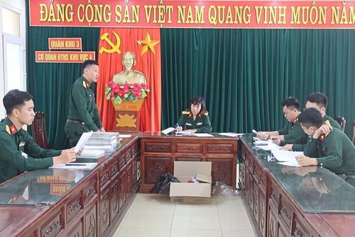VKSQS khu vực 32 trực tiếp kiểm sát tại Cơ quan điều tra hình sự khu vực 4, Quân khu 3
