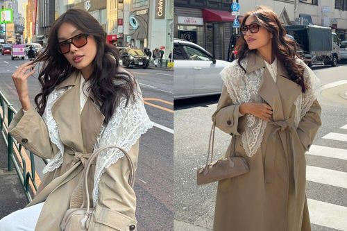 Nhan sắc ngày càng thăng hạng, Á hậu Thảo Nhi Lê nổi bật giữa phố Tokyo