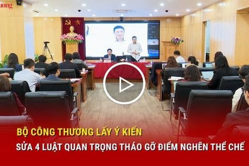 Bộ Công Thương lấy ý kiến sửa 4 luật quan trọng tháo gỡ điểm nghẽn thể chế