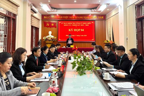 Thông cáo báo chí kỳ họp thứ 4 của Ủy ban Kiểm tra Tỉnh ủy khóa XV, nhiệm kỳ 2025-2030