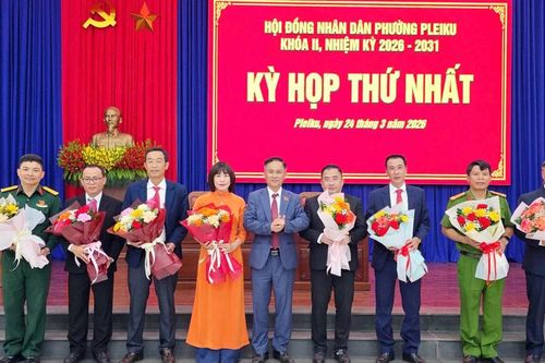 Ông Nguyễn Xuân Phước tái cử Chủ tịch HĐND phường Pleiku nhiệm kỳ 2026-2031