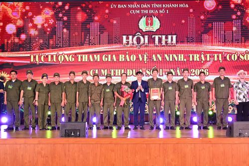 Hội thi Lực lượng tham gia bảo vệ an ninh, trật tự ở cơ sở giỏi - Cụm thi đua số 1: Đội thi phường Nha Trang giành giải nhất