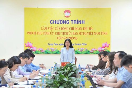 Lãnh đạo tỉnh làm việc với một số ban của Ủy ban Mặt trận Tổ quốc Việt Nam tỉnh