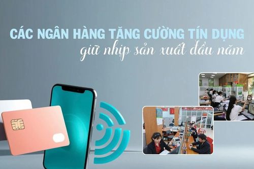 Các ngân hàng tăng cường tín dụng, giữ nhịp sản xuất đầu năm