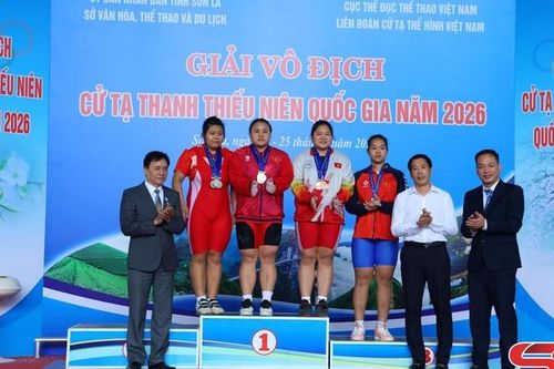 Bế mạc Giải vô địch cử tạ thanh thiếu niên quốc gia năm 2026