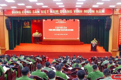 Tập huấn phần mềm quản lý công tác nghiệp vụ cơ bản lực lượng an ninh