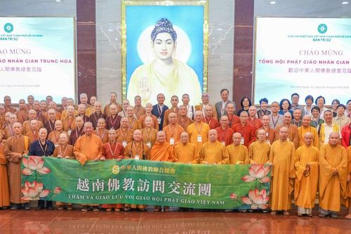Tổng hội Phật giáo nhân gian Trung Hoa thăm lãnh đạo Hội đồng Chứng minh, Ban Trị sự Phật giáo TP.HCM