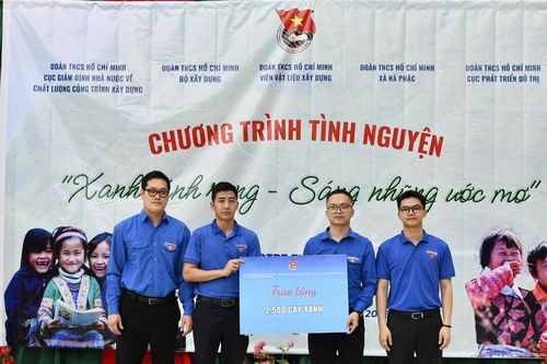 Tuổi trẻ Bộ Xây dựng chung tay 'Xanh cánh rừng - sáng những ước mơ'
