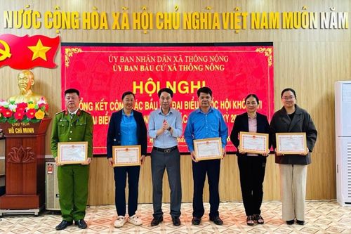 Xã Thông Nông tổng kết công tác bầu cử đại biểu Quốc hội và đại biểu HĐND các cấp nhiệm kỳ 2026 - 2031