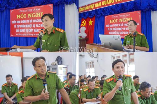 Tập huấn nghiệp vụ xác minh, giải quyết vụ cháy năm 2026