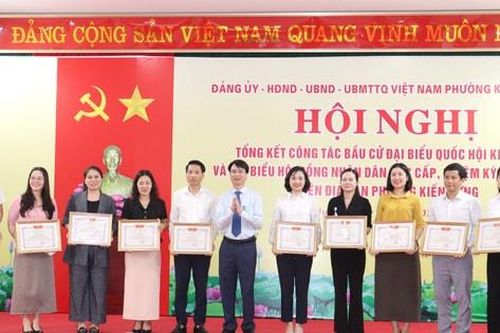 Kiến Hưng tổng kết công tác bầu cử, tỷ lệ cử tri đi bầu đạt 99,67%