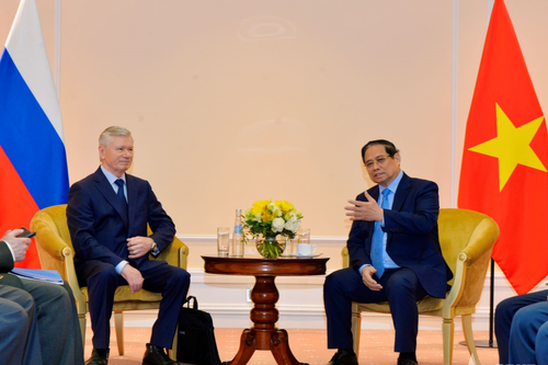 Thủ tướng Phạm Minh Chính tiếp đại diện Hội Hữu nghị Nga - Việt, Hội Cựu chiến binh Nga