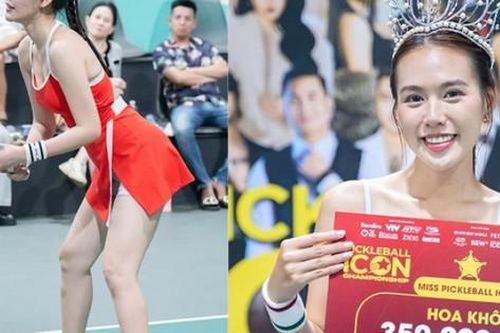Á hậu Thanh Ngân khoe dáng 1m75, Thảo Uyên giành hoa khôi pickleball trị giá 1,8 tỷ đồng